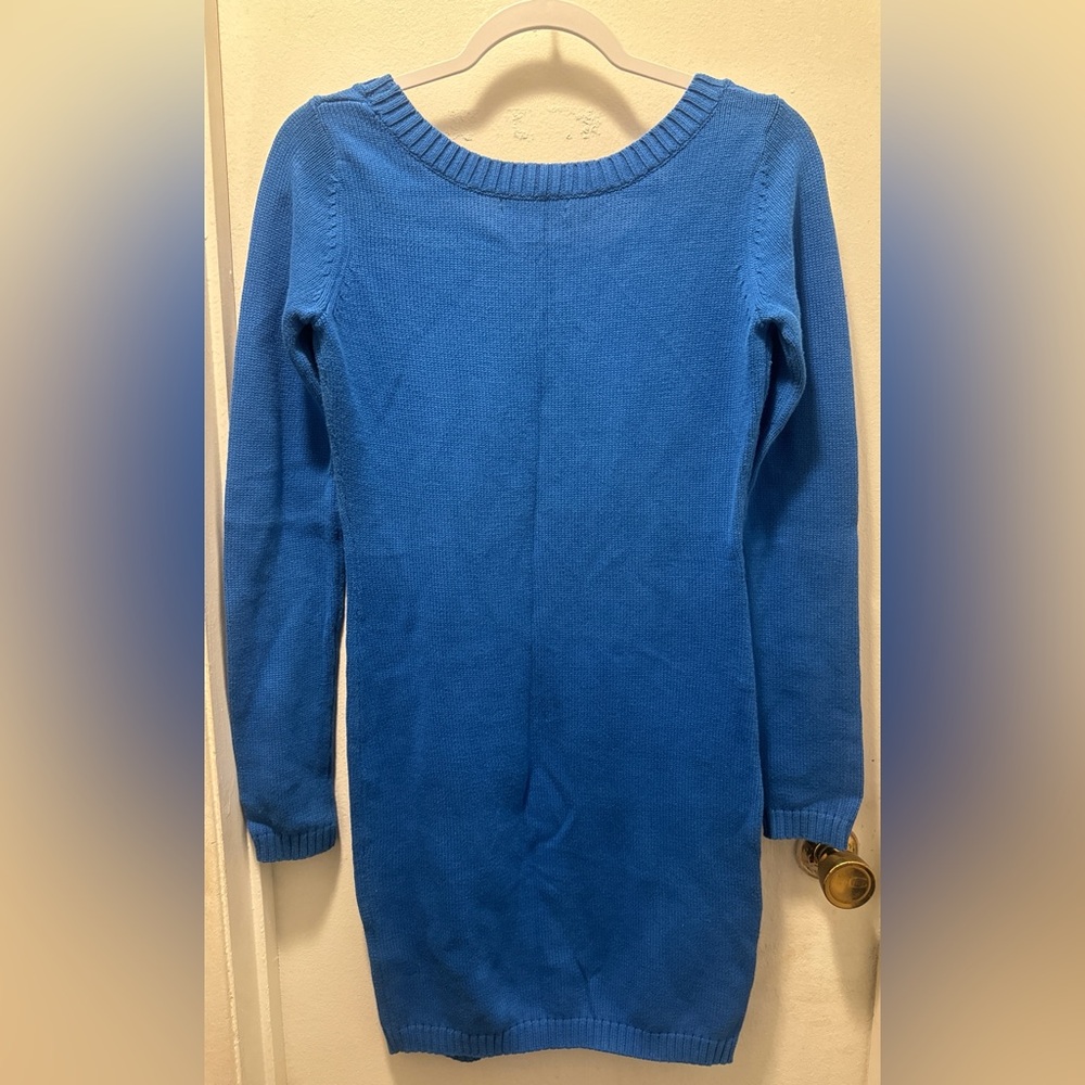 Vintage Betsey Johnson blue lipstick “B” initial Marilyn dress - Picture 5 of 5